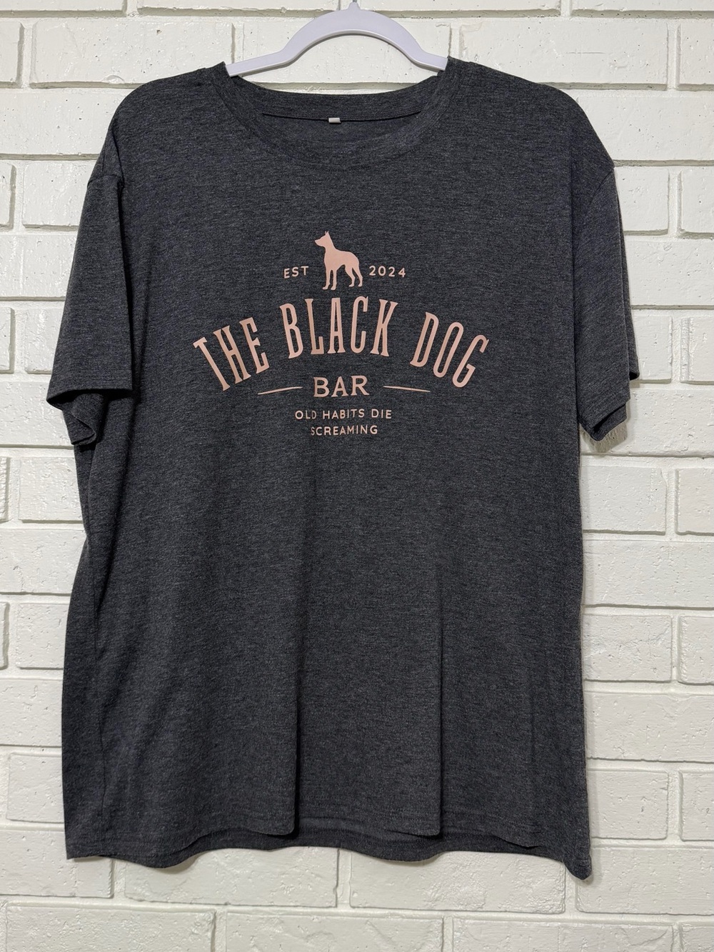 The Black Dog Bar Graphic Tee XXL Taylor Swift Inspired Heather Gray T-Shirt